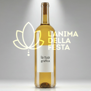 VINO BIANCO con Etichetta personalizzata VETRO 75Cl - Bomboniere, Regali e Gadget Personalizzati per Wedding e Eventi B2B