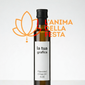 OLIO AROMATIZZATO AL PORCINO con Etichetta personalizzata Vetro 25cl - Bomboniere, Regali e Gadget Personalizzati per Wedding e Eventi B2B